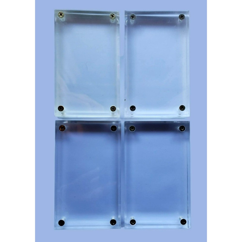 Ultra Pro 1” Thick Lucite Screwdown Sports Trading Card Display Case LOT  Of 4